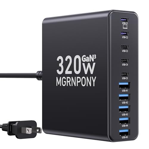 MGRNPONY 320W 10-Port Charging Station Detailed Review: Is It Worth the Money?