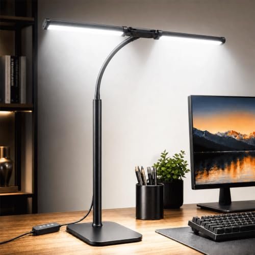 RaStatic 15W 24-Inch Double Head LED Desk Lamp Detailed Review: Should You Get It?
